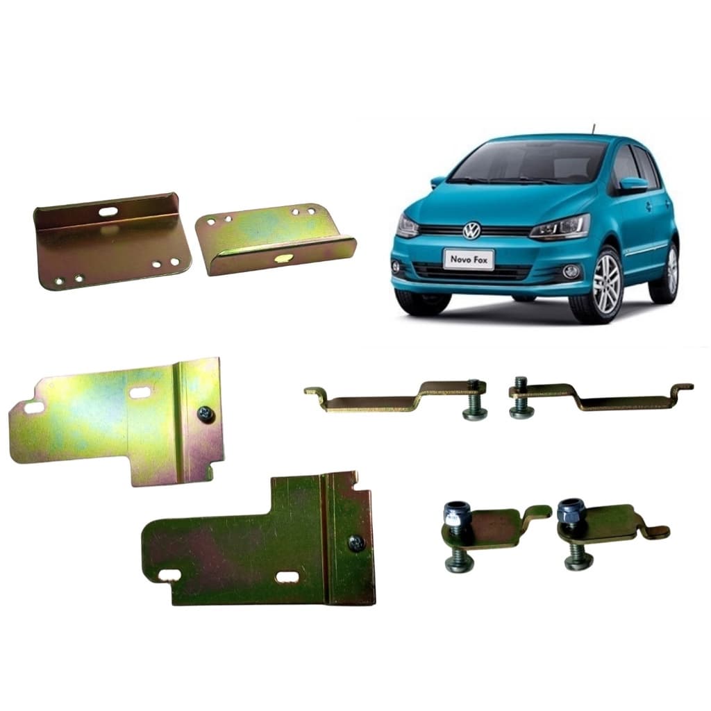 Kit Suporte De Trava Elétrica Fox 4 Portas Unificado