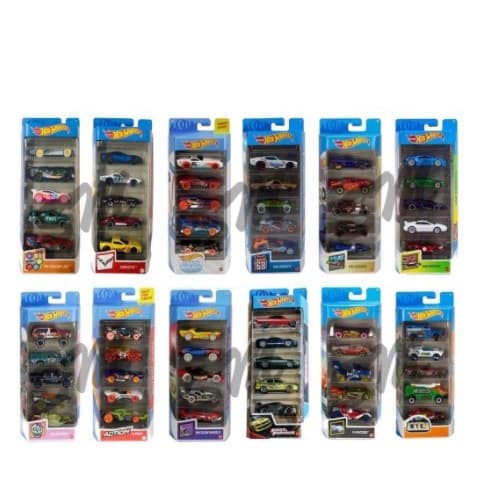 Hot Wheels Cartela 5 Carrinhos Mattel Original Modelos sortidos variados Pronto Envio Hotwheels Hot
