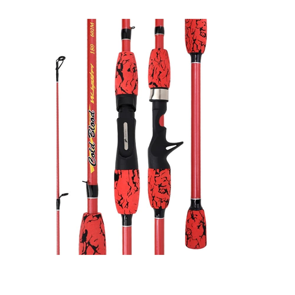 Vara Pesca Carbono Cold Blood Para Carretilha 2,10 Mts 25 Lbs 2 Pts