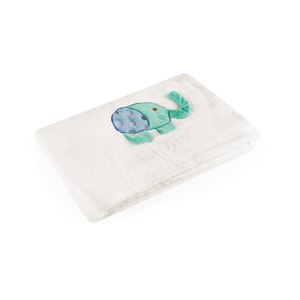 Manta Bebe Bege Elefante Infantil Baby Pil