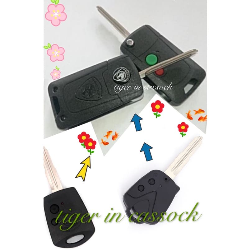 Capa De Chave De Controle Remoto De 2 Botões Para Atualização PROTON GEN2/PERSONA SAGA