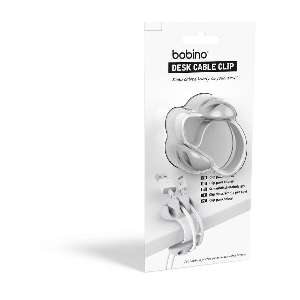 Organizador de cabos para mesa branco