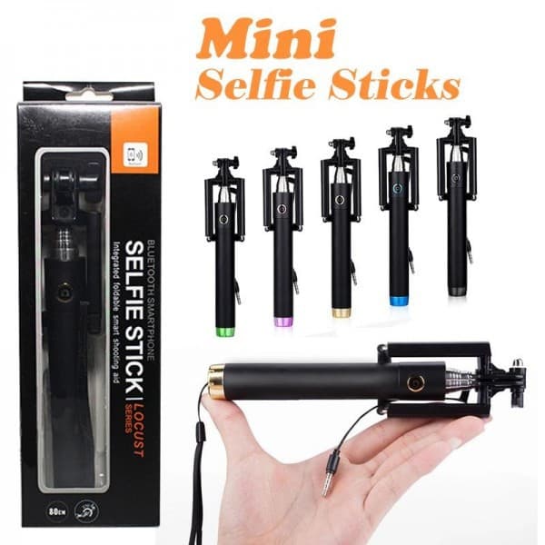 BASTÃO DE SELFIE MONOPOD PRETO FOSCO