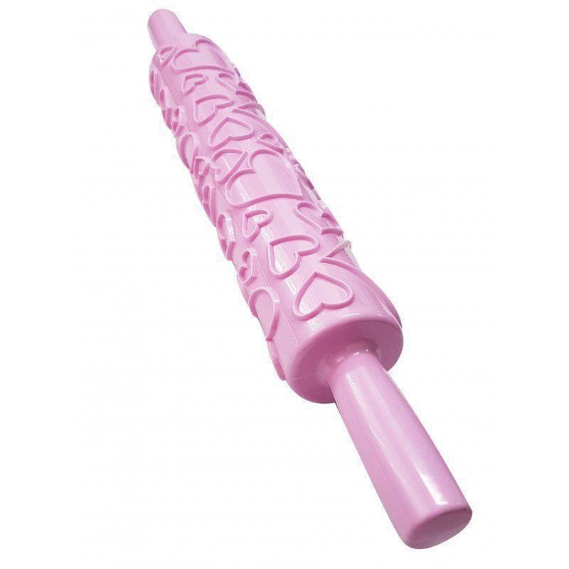 Rolo de Massas Texturas Coração Rosa 39Cm - Prime Chef