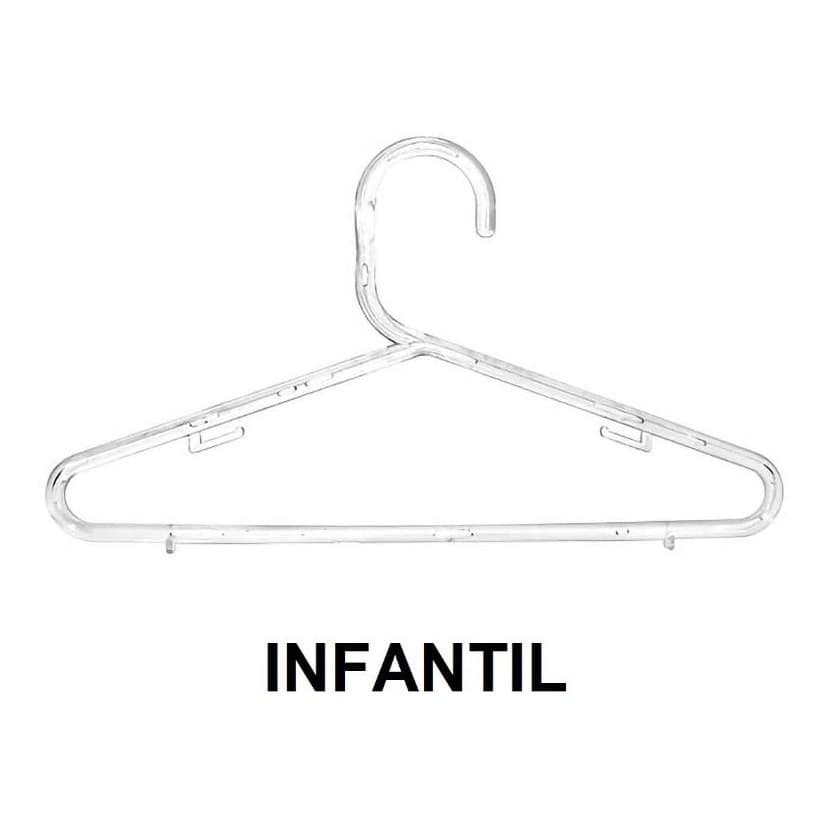 Cabide Infantil Acrílico  Kit C/ 12 Unidades 6mm Várias Cores