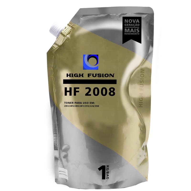 Pó de Toner High Fusion HF2008 Universal - 1kg