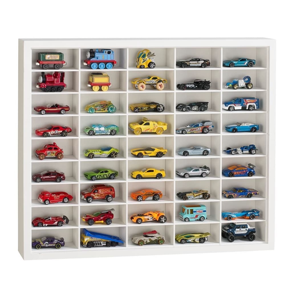 Estante Infantil organizadora Para 45 Carrinhos Em Miniatura