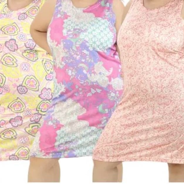 Kit 5 Camisola Senhora Idosa Malha Fria