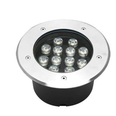 Lâmpada Led 12w Spot Balizador De Embutir No Chão Jardim Quinta A  Prova D'agua