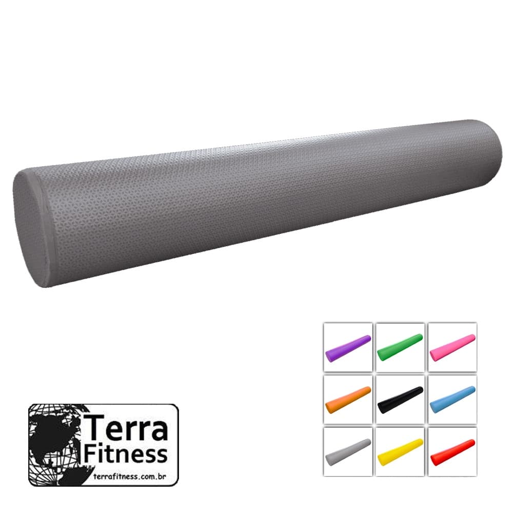 Rolo Massagem Foam Roller Liberação Miofascial 90X15 cm - TERRA FITNESS
