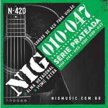 Encordoamento Nig N420 Para Violão Aço 10/47.