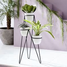 Suporte Para Vaso De Chão ,Planta Ferro , Plantas Jardim Decoração de Interiores,vaso de 16 cm na boca.
