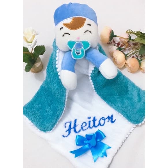 Naninha com boneco Bebê personalizada com nome