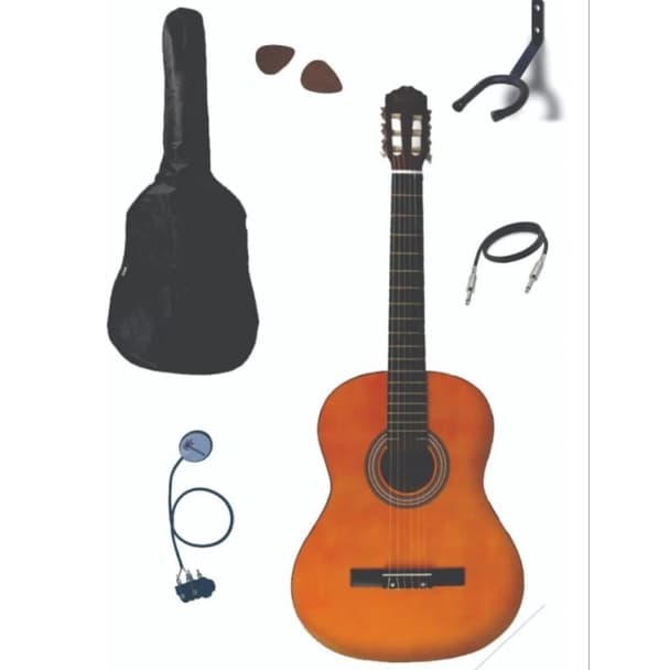 Violão CSR Eletrico modelo 851 kit completo com capa