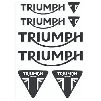 Cartela Adesivos Triumph (6 Unidades) + Brinde