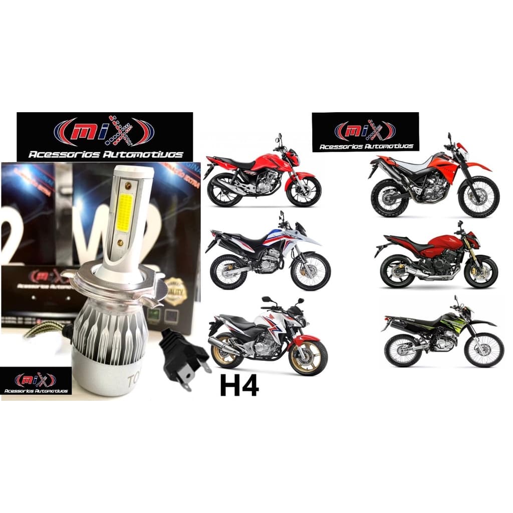 lampada led moto H4 ullta led super led para moto super potente