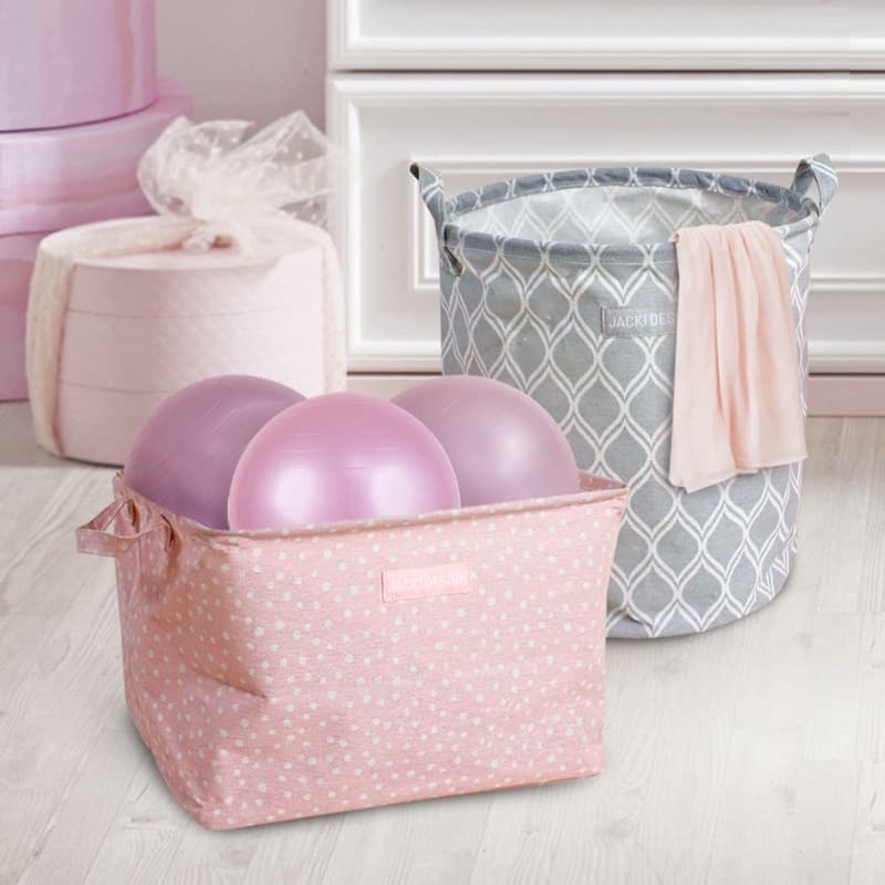 Cesto Organizador de Roupa e Brinquedos acessórios Retangular Jacki Design