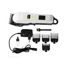 Maquina De Corta Cabelo Profissional Sem Fio Kemei Km-809 Com Tela De Led