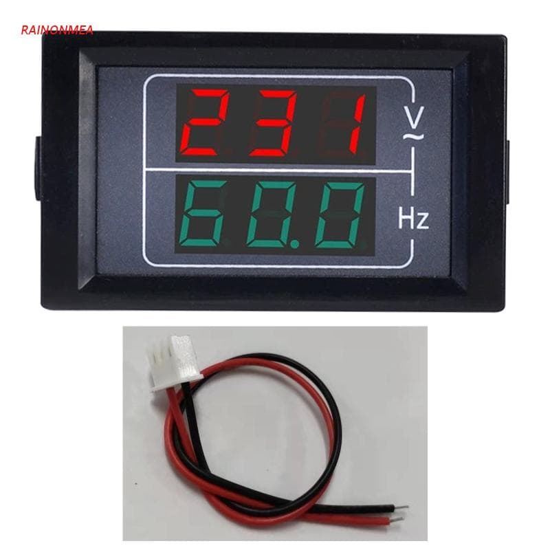Medidor Frequencímetro RAINONMEA Display LED Digital Voltímetro
