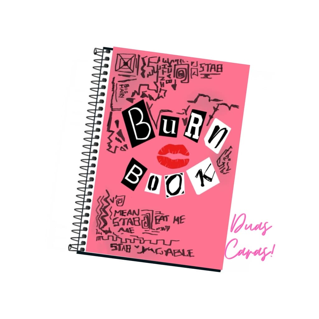 Caderno Meninas Malvadas - Mean Girls - Burn Book - Livro no Arraso