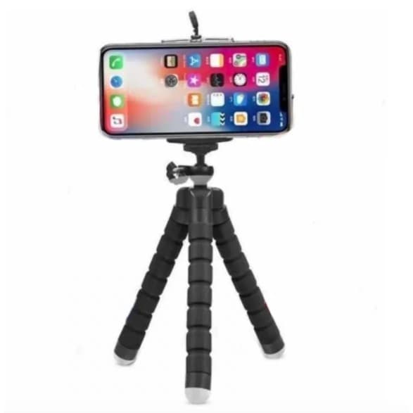 Tripé super flexível p/ celular e câmeras