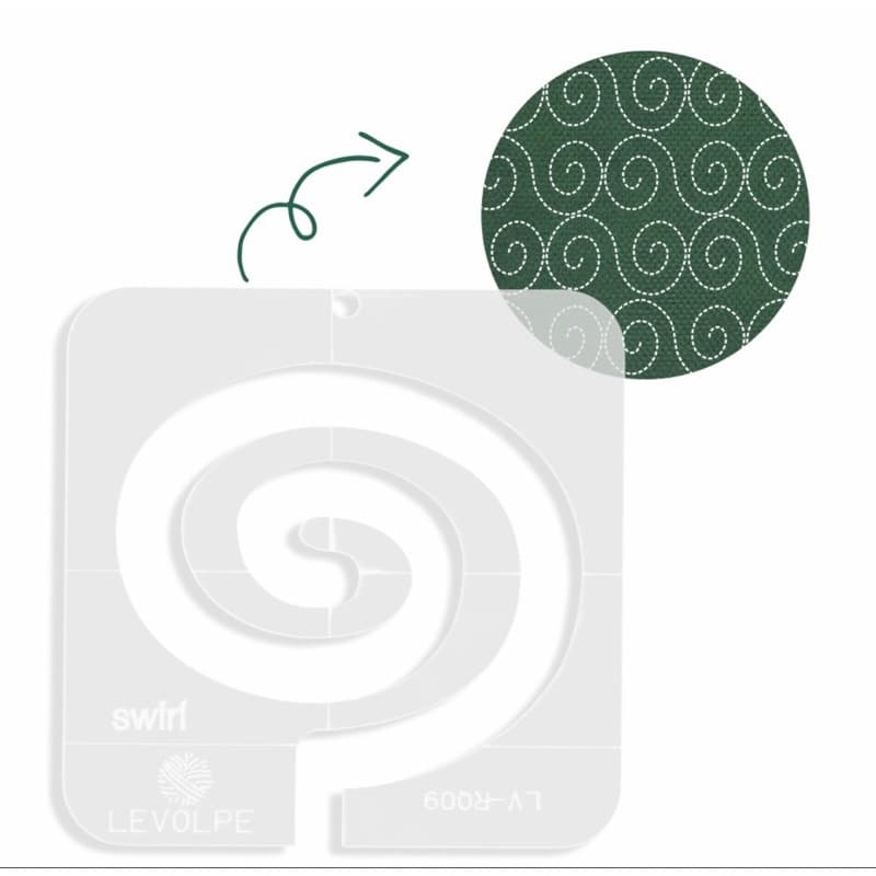 Régua Para Quilting Caracol Swirl 14x14cm Patchwork Costura Promoção  pachwork br