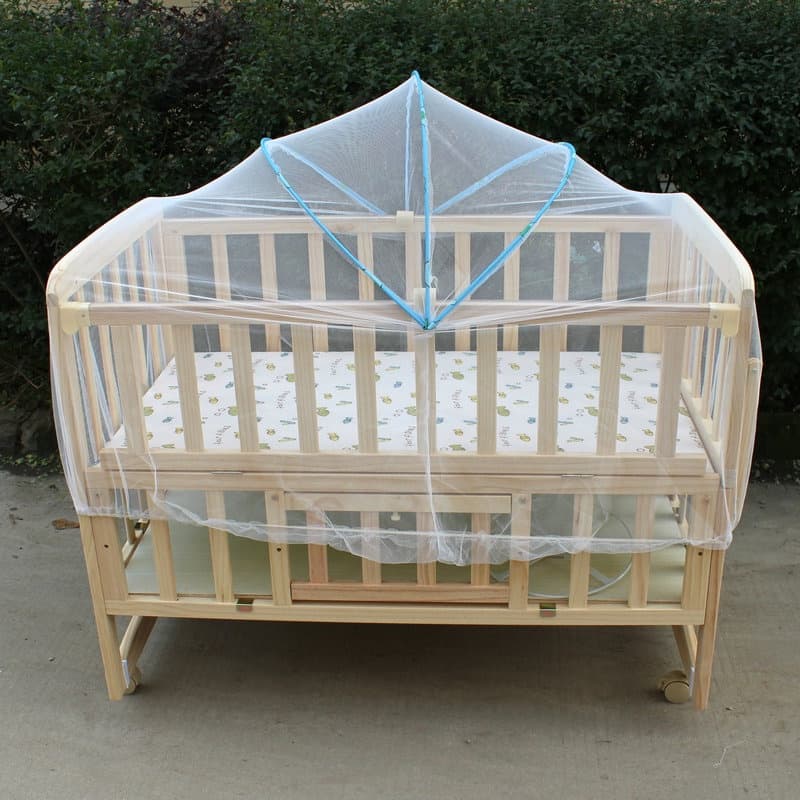 1pcs Rede Mosquiteiro Portátil Dobrável Para Cama De Bebê Berço Crianças Mosquiteira Ambientes Externos