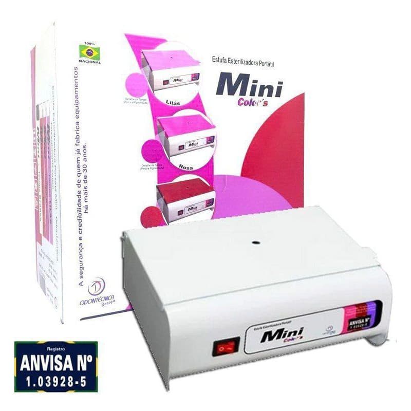 Estufa Mini Colors Bivolt Esterilizadora Branca Manicure