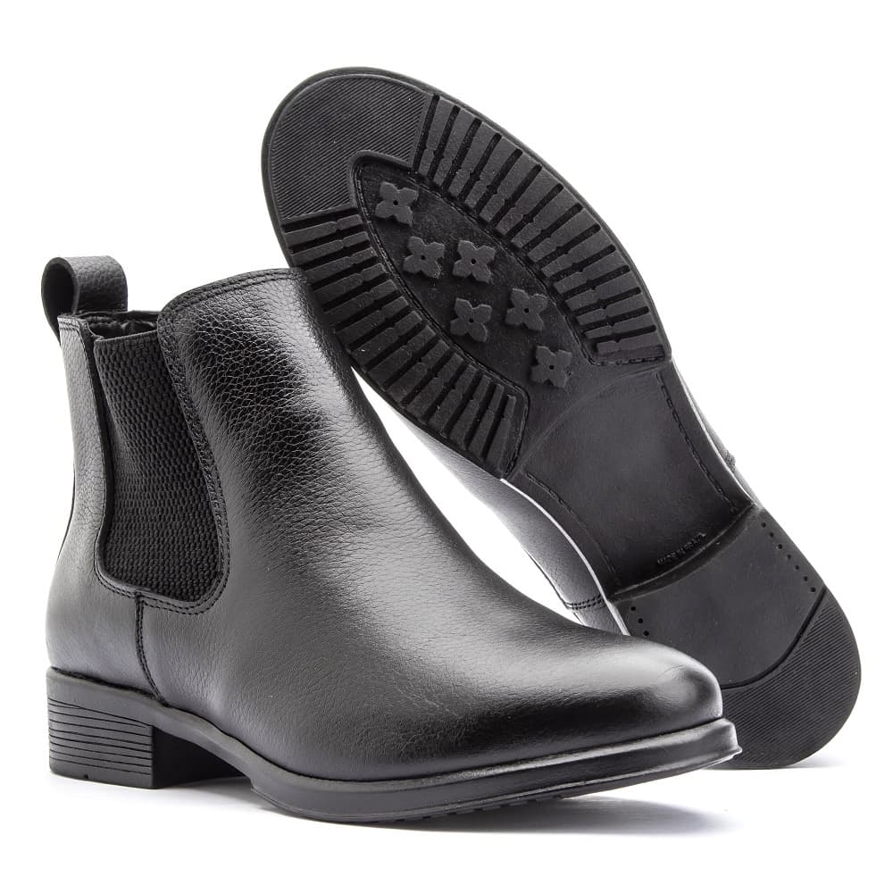 Bota Feminina Chelsea 100% Couro Legitimo Confortável Tradicional Botina Rock Country Promoção