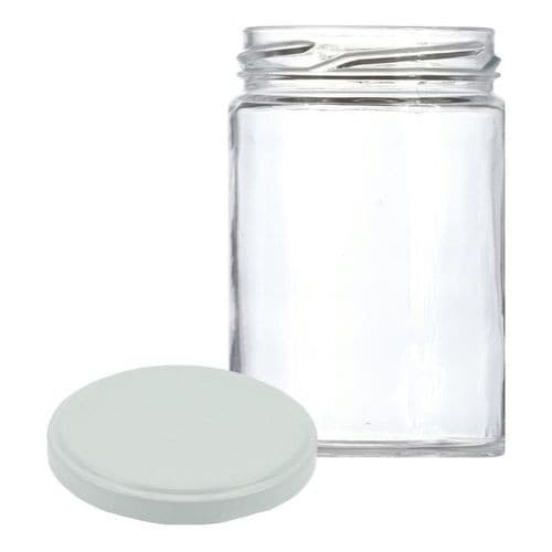 Kit 6 Potes de Vidro Andino Saladas Doces Conserva 360ml Com Tampa