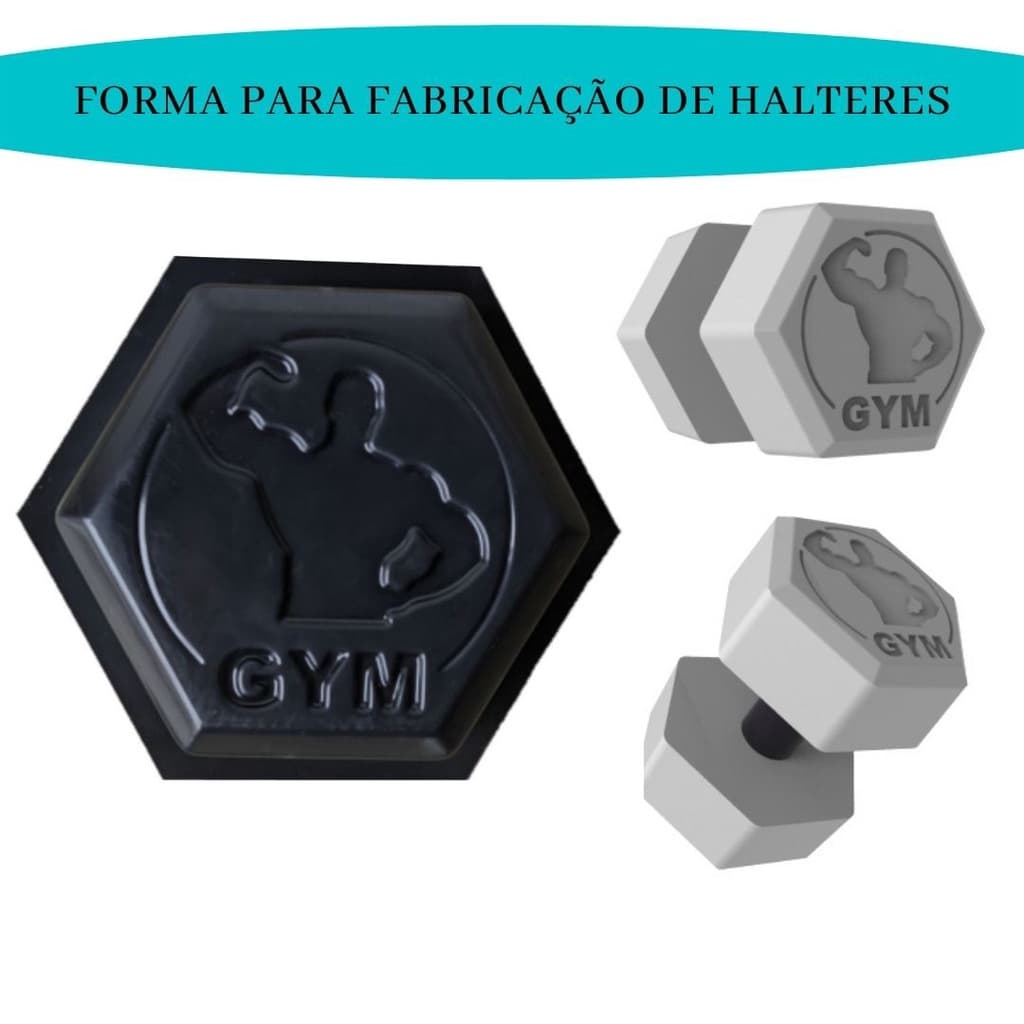 Forma Para Fabricação De Halteres Academia