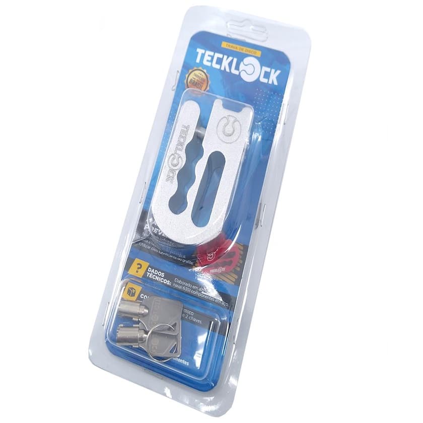 Trava de Disco Freio p/ Moto Universal Ultralight Tecklock