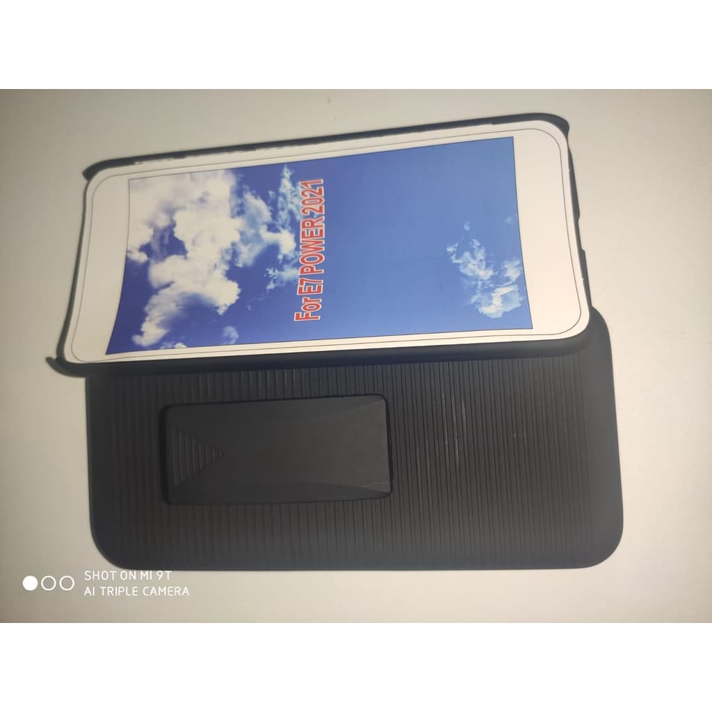 Capinha Motorola Moto E7 Power Xt2097 + Suporte Cintura+pelicula de brinde