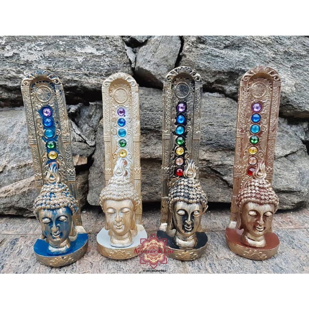 Incensário 7 Chakras - Cabeça de Buda