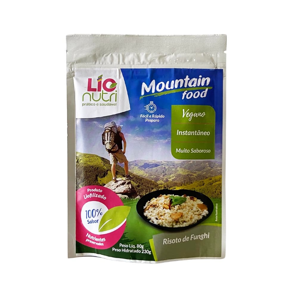 Comida Liofilizada Risoto de funghi Mountain food