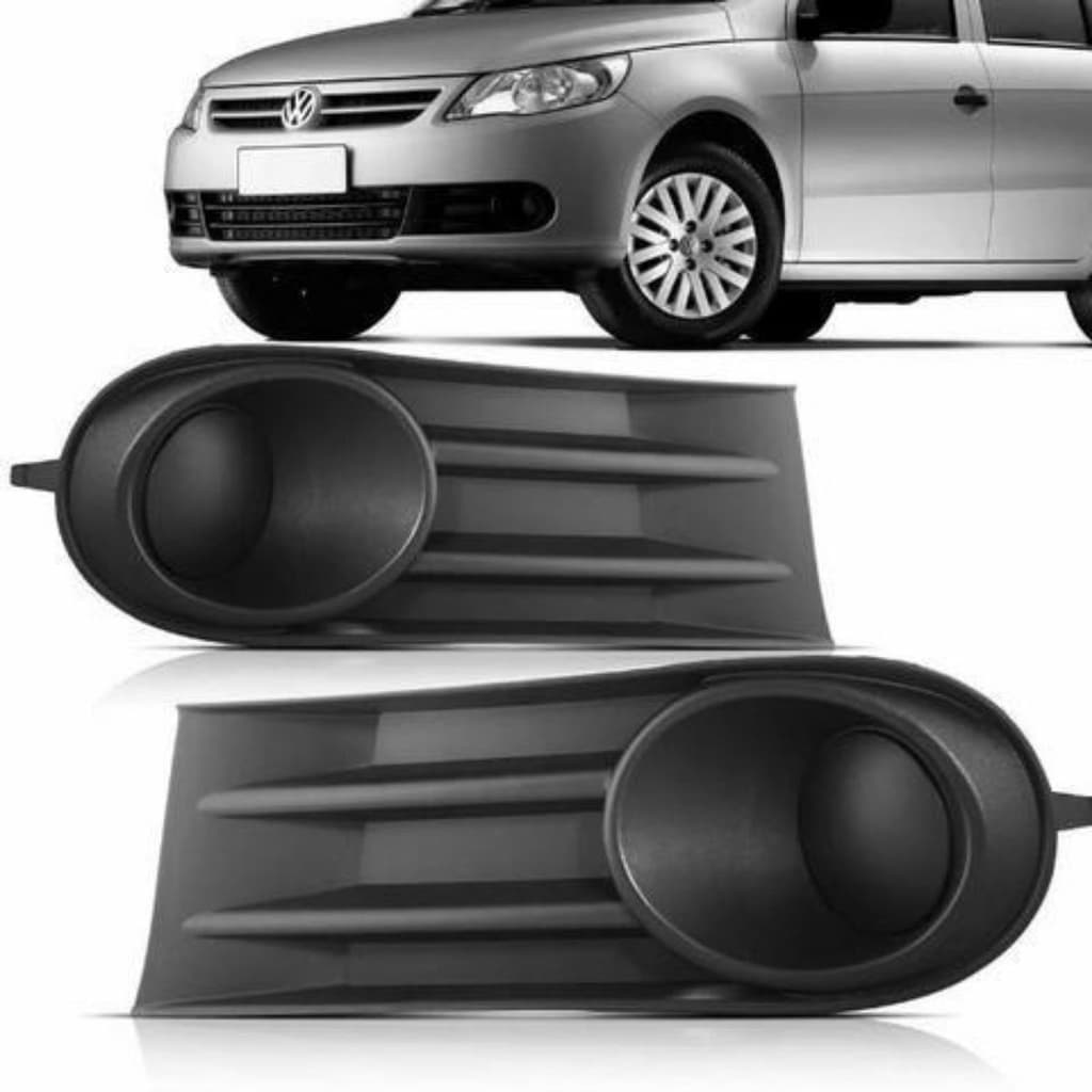 Grade lateral parachoque Moldura Milha Gol Saveiro Voyage G5 2009 2010 2011 2012 sem furo