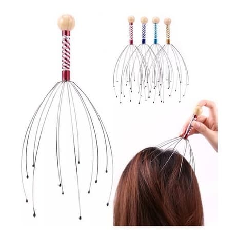Massageador De Cabeça 12 Hastes Terapia Coroa Anti Stress