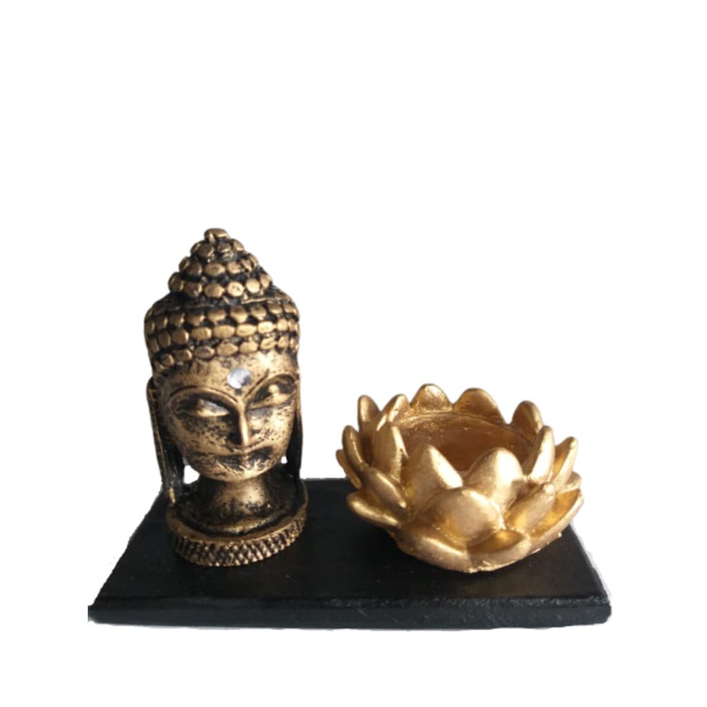 Placa Com Busto Hindu Porta Vela Incensário ( Vela Brinde )