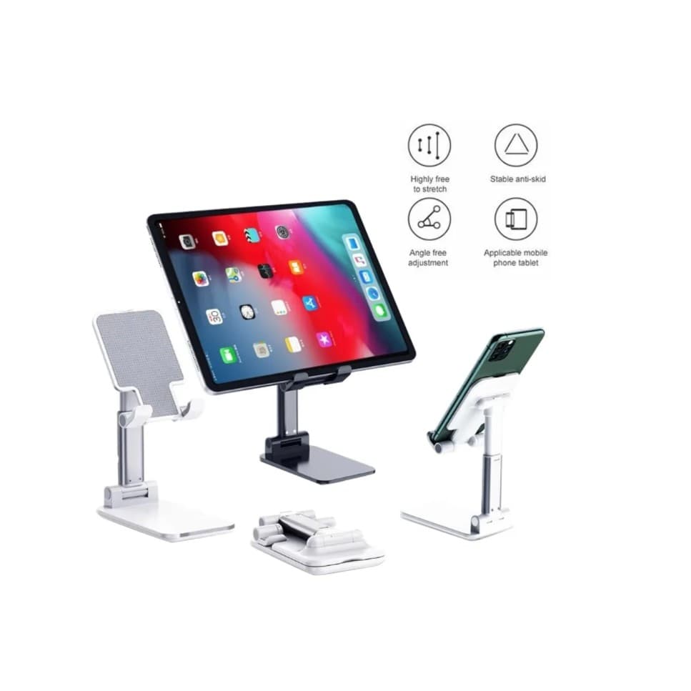 Suporte Ergonômico P/ Celular Tablet C/ Regulagem De Altura
