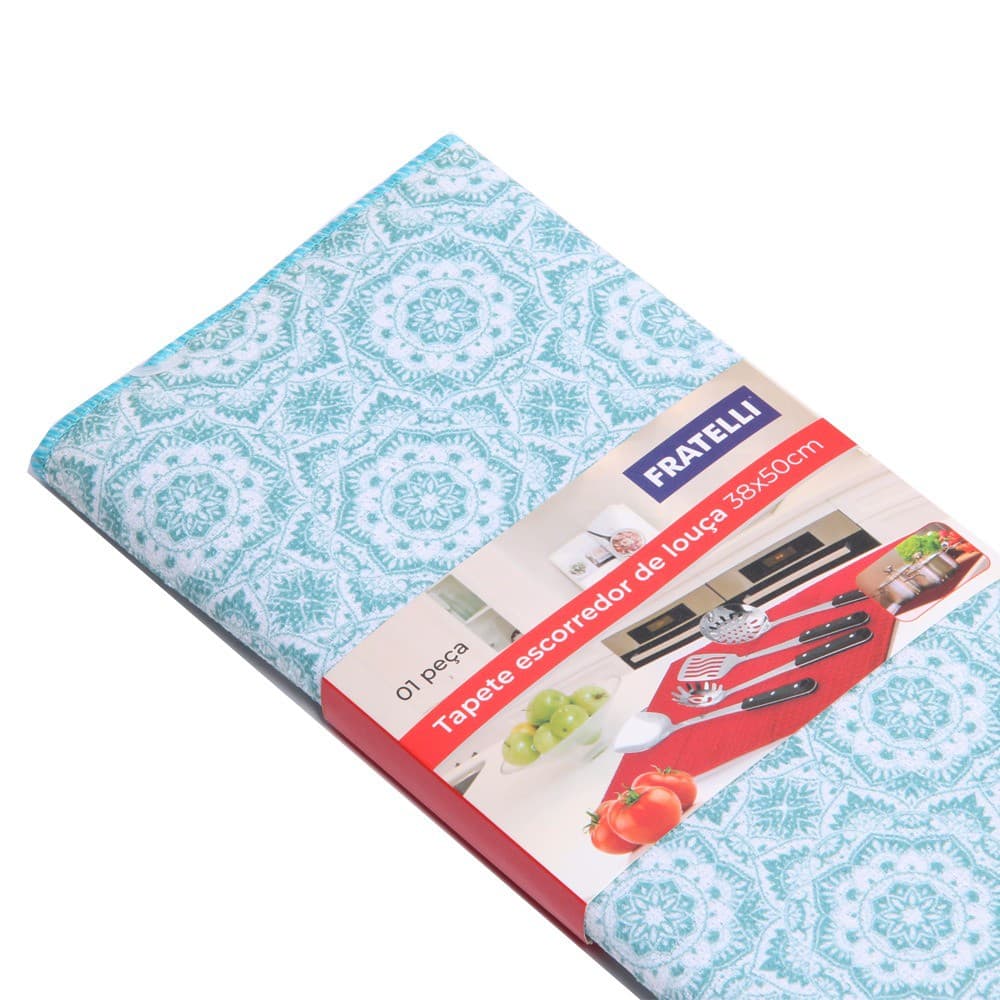 Tapete Escorredor de Louças 38x50cm - Ultra Absorvente em Microfibra