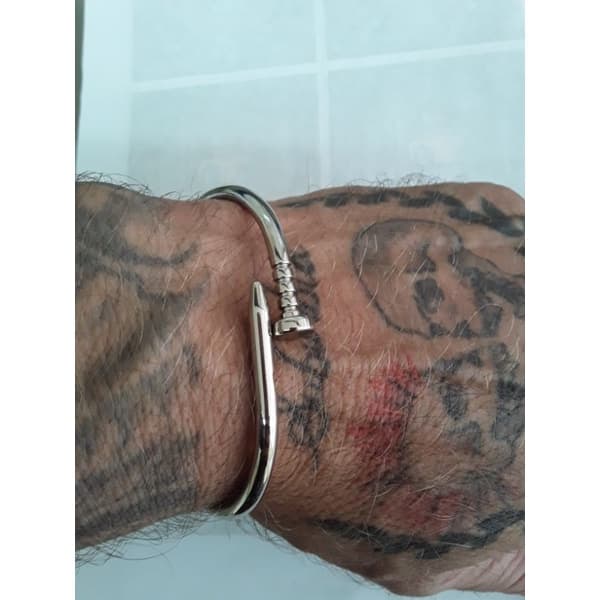 Pulseira Bracelete Masculino Estilo Prego