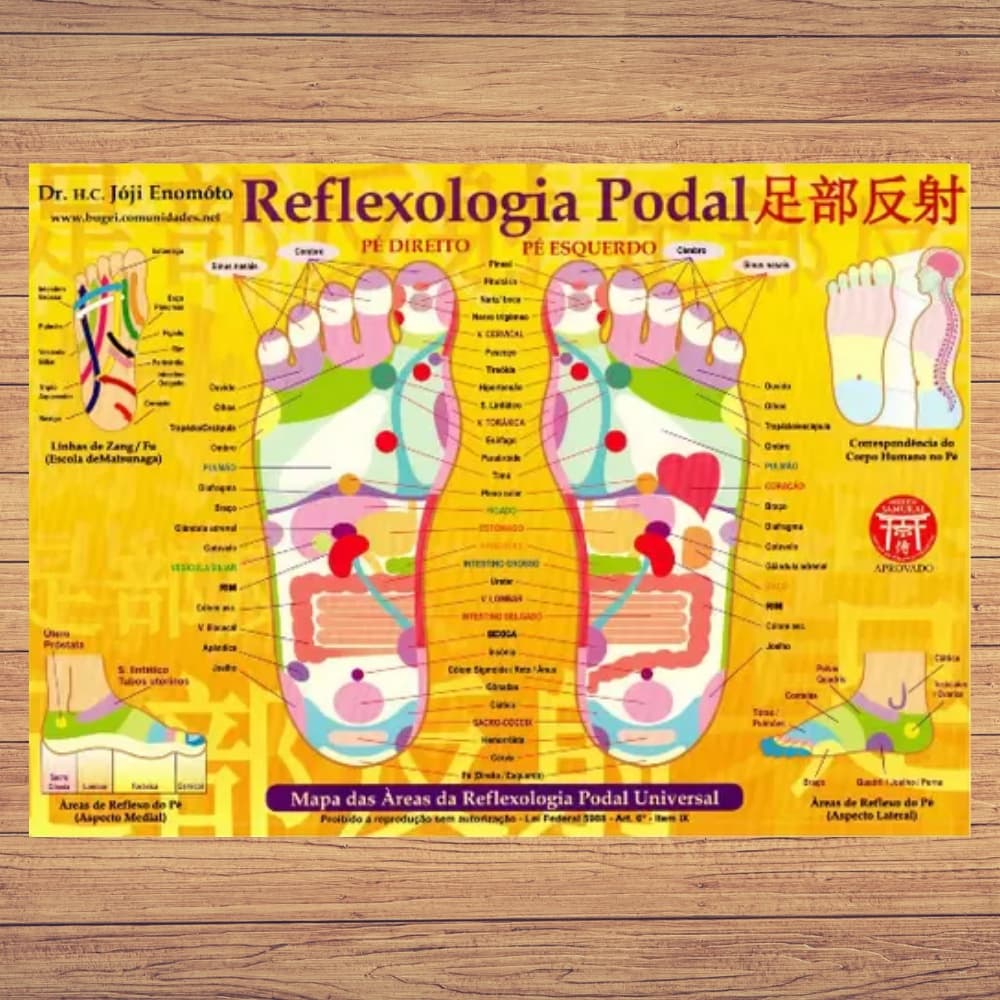 Mapa - Reflexologia Podal - Profº. Enomoto
