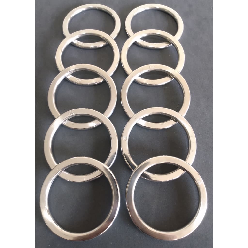 Argola Chata Nº 23 em Inox Pacote com 11