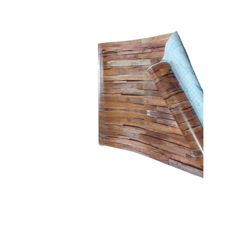 2m x 45cm Papel de Parede Adesivo imita Madeira de Construção Demolição Mosaico para envelopamento