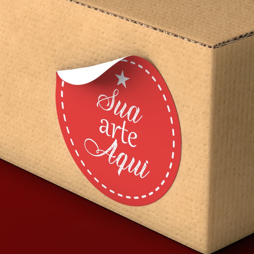 1400 Adesivos Personalizados 3x3 Cm a Prova D'agua