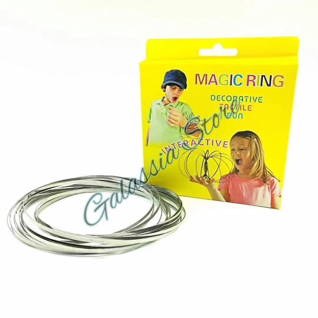 Anel Mágico Interativo / Flow Ring Brinquedo Mola Cinética