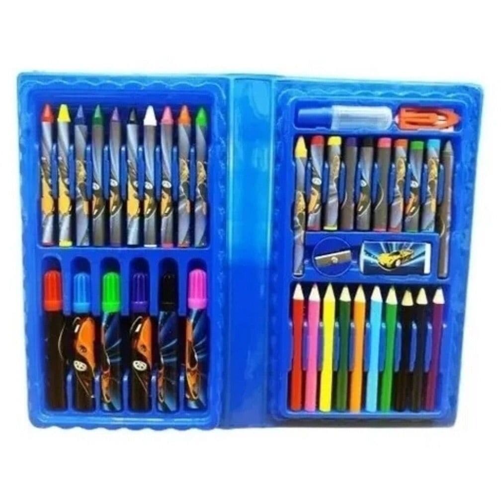 Estojo escolar tipo maleta de pintura 48 Peças
