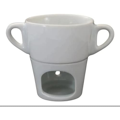 4 Fondue De 250 Ml + 4 velinhas  (Porcelana Primeira Linha)
