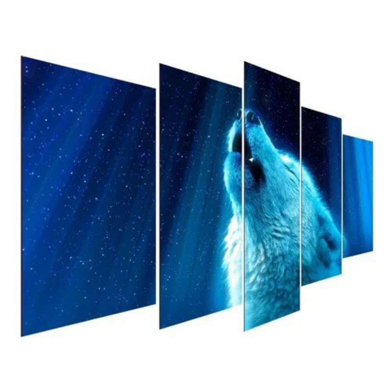 Quadro Decorativo Lobo Sala Quarto MF