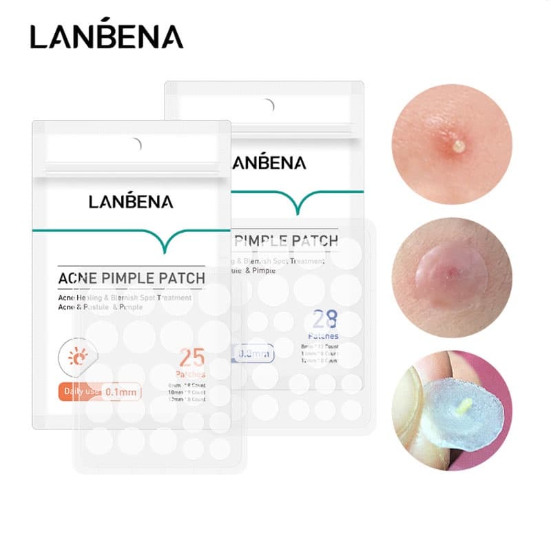 LANBENA Patch De Uso Diário Acne 0.1mm Noturno Remendo 0.3mm Pimple Máscara Facial